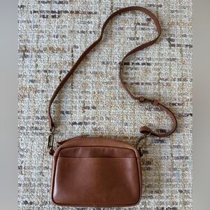 Madewell Brown Leather Crossbody Bag